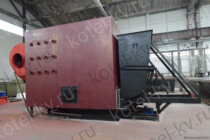 Отопительный водогрейный котел на твердом топливе с ТШПМ