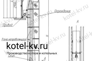 Скиповый подъемник СКИП угол наклона 90°